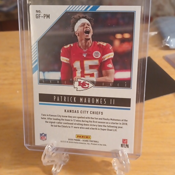 Patrick Mahomes II - 2020 Score Game Face #GF-PM - Picture 2 of 2